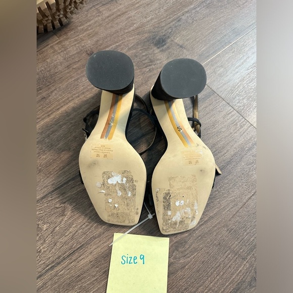 Sam Edelman Black Kit Slingback Block Heel Sandal - Size 9 - Picture 6 of 7